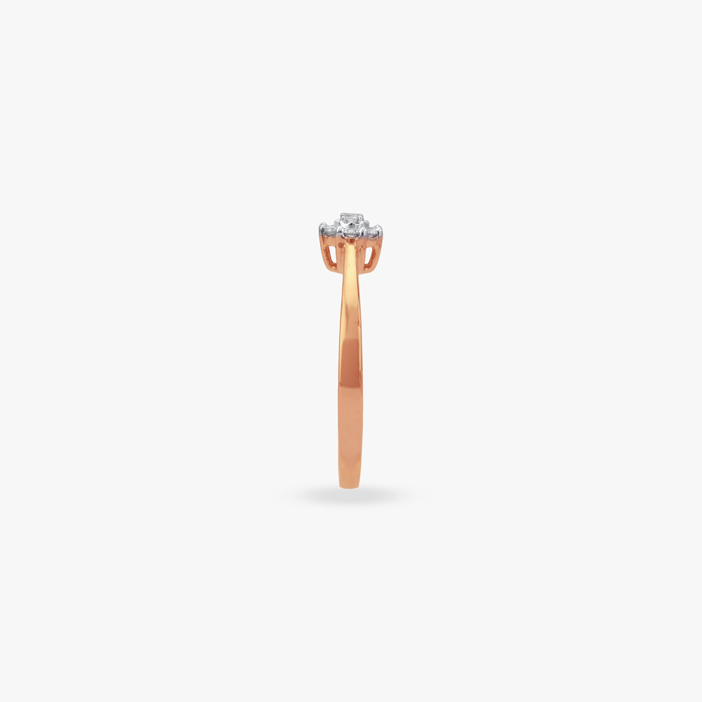 Curved Blush Diamond Ring,,hi-res image number null