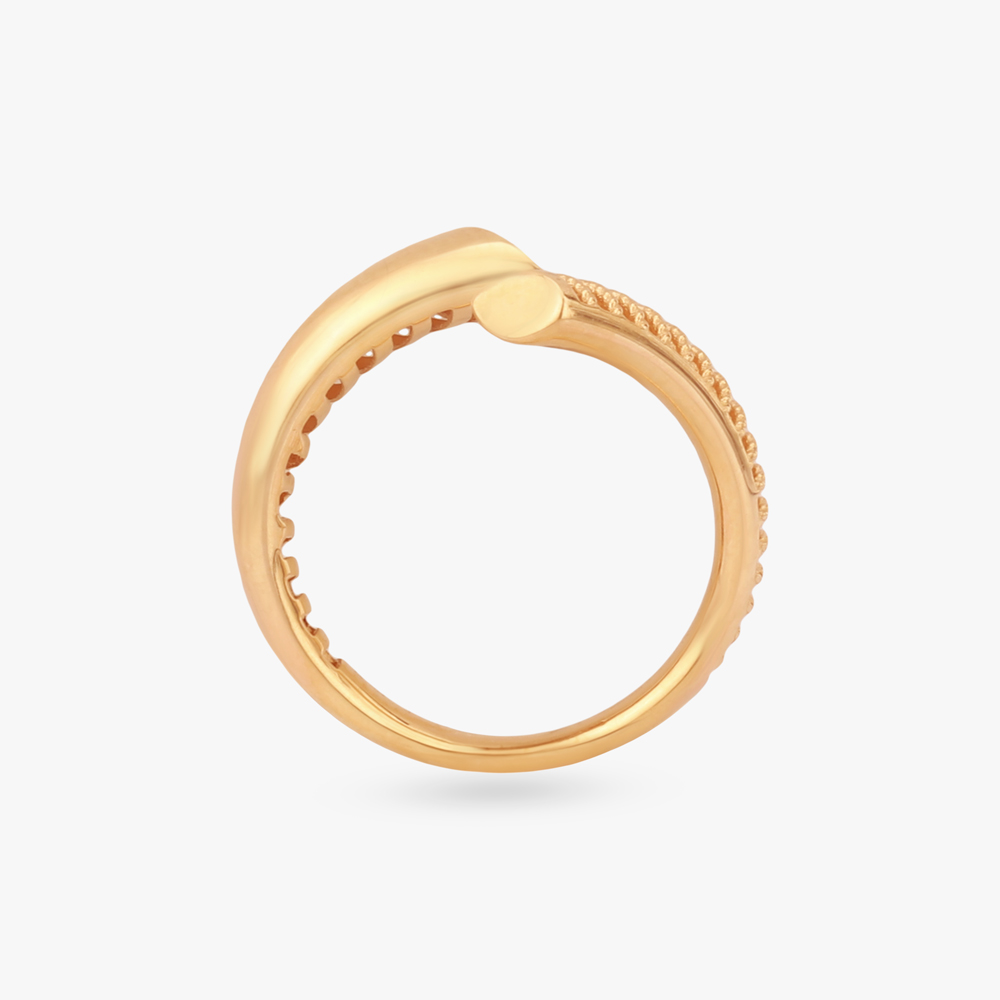 Angular Ridge Gold Ring,,hi-res image number null