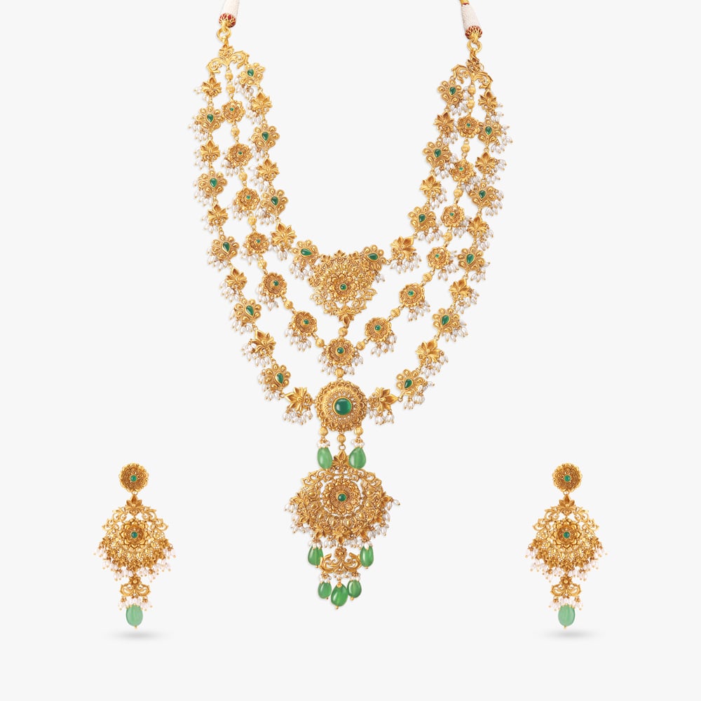 Homage in Gold Necklace Set,,hi-res image number null