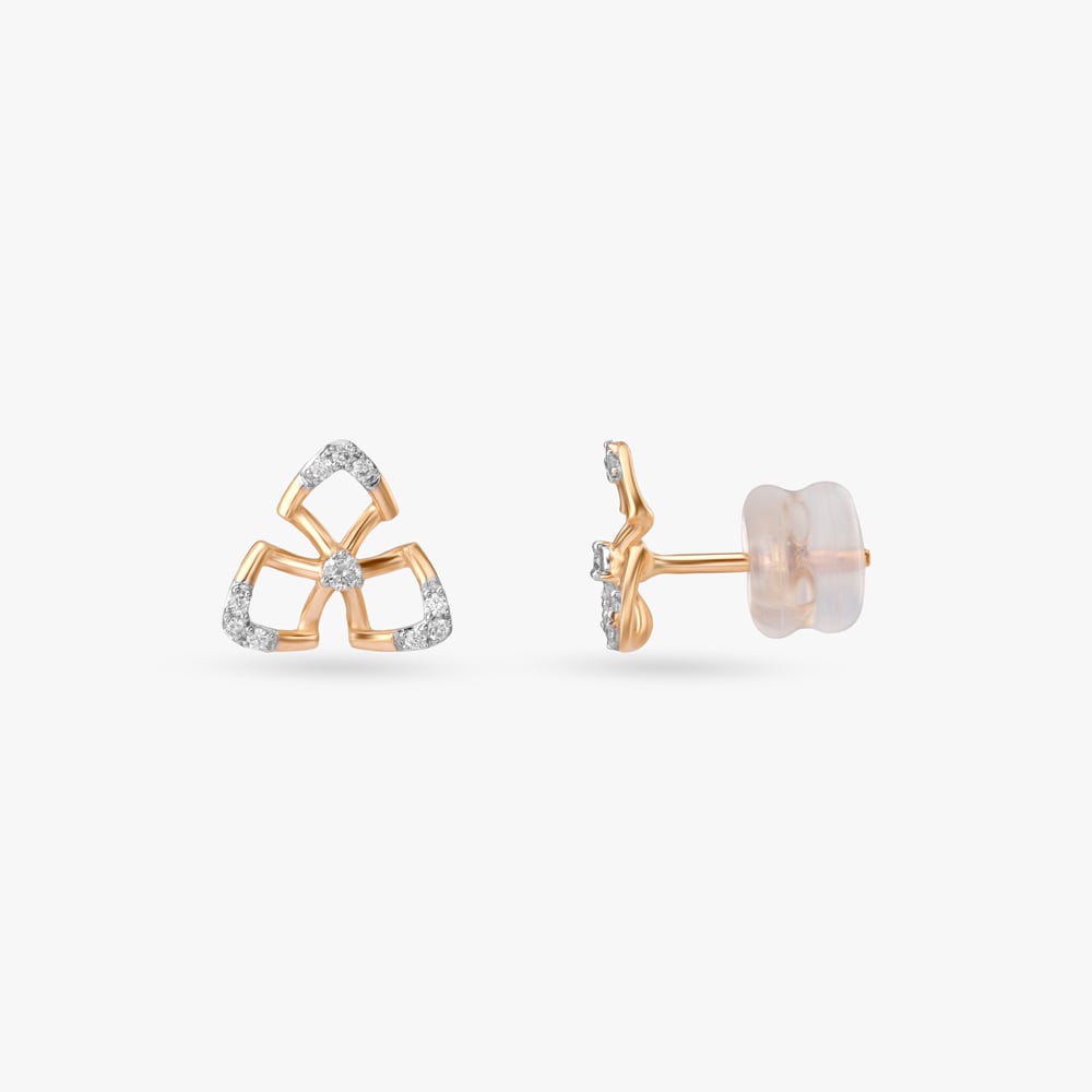 Trinity Spark Diamond Stud Earrings,,hi-res image number null