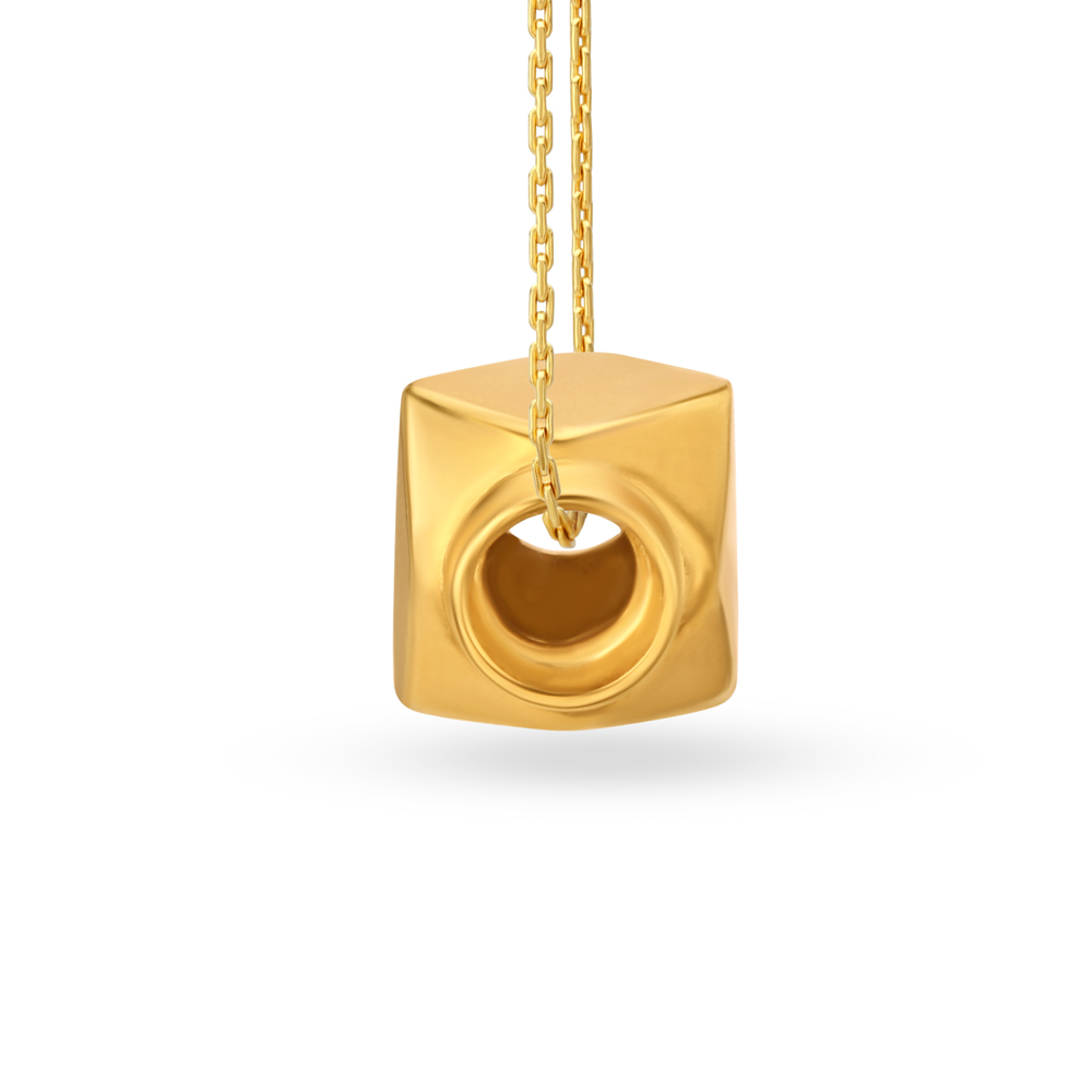 Charming Geometric Gold Thali Pendant,,hi-res image number null