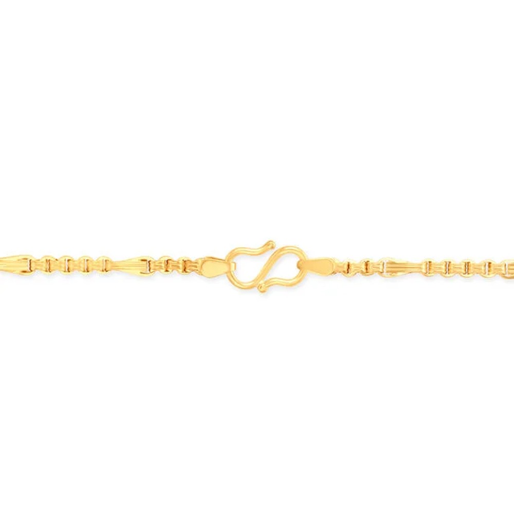 Indented Link Gold Chain for Men,,hi-res image number null