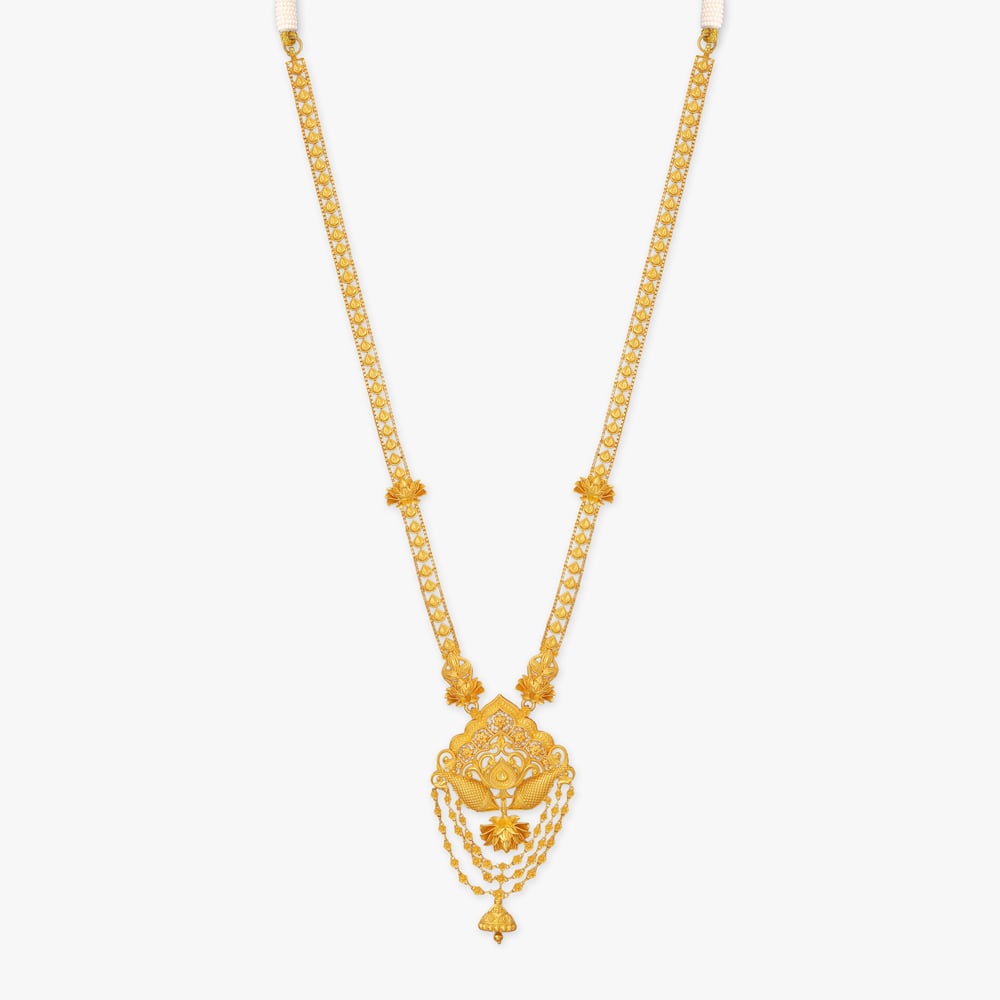 Flared Scallop Gold Necklace Set,,hi-res image number null