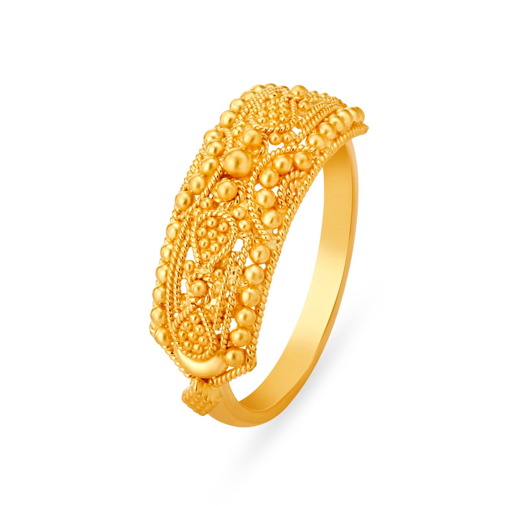 Ornate Antique Gold Finger Ring,,hi-res image number null