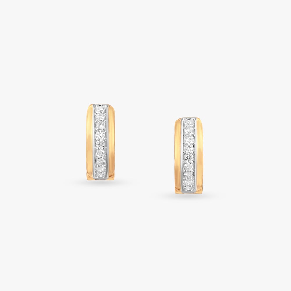 Power Statement Diamond Hoop Earrings For Men,,hi-res image number null