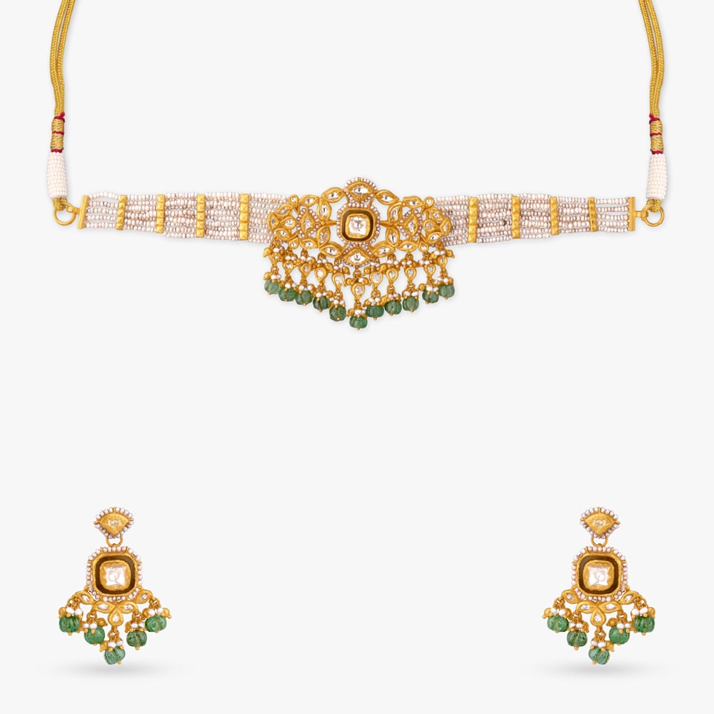 Imperial Crest Gold Necklace Set,,hi-res image number null