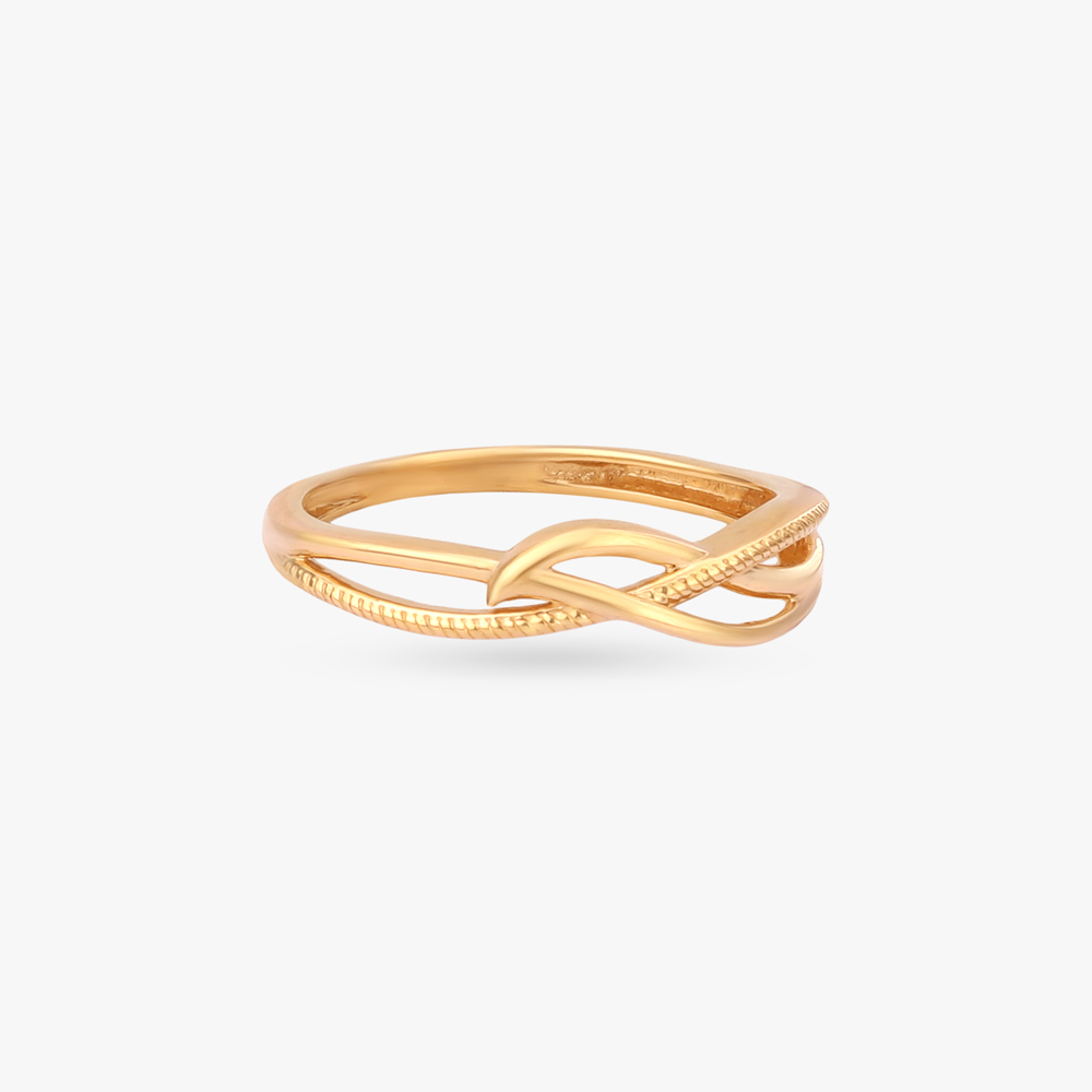 Sculpted Twist Gold Ring,,hi-res image number null
