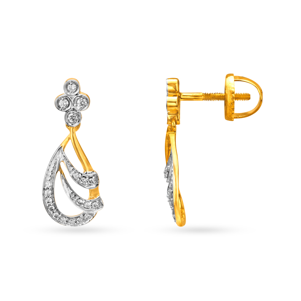 Alluring Diamond Necklace Set & Teardrop Earrings,,hi-res image number null