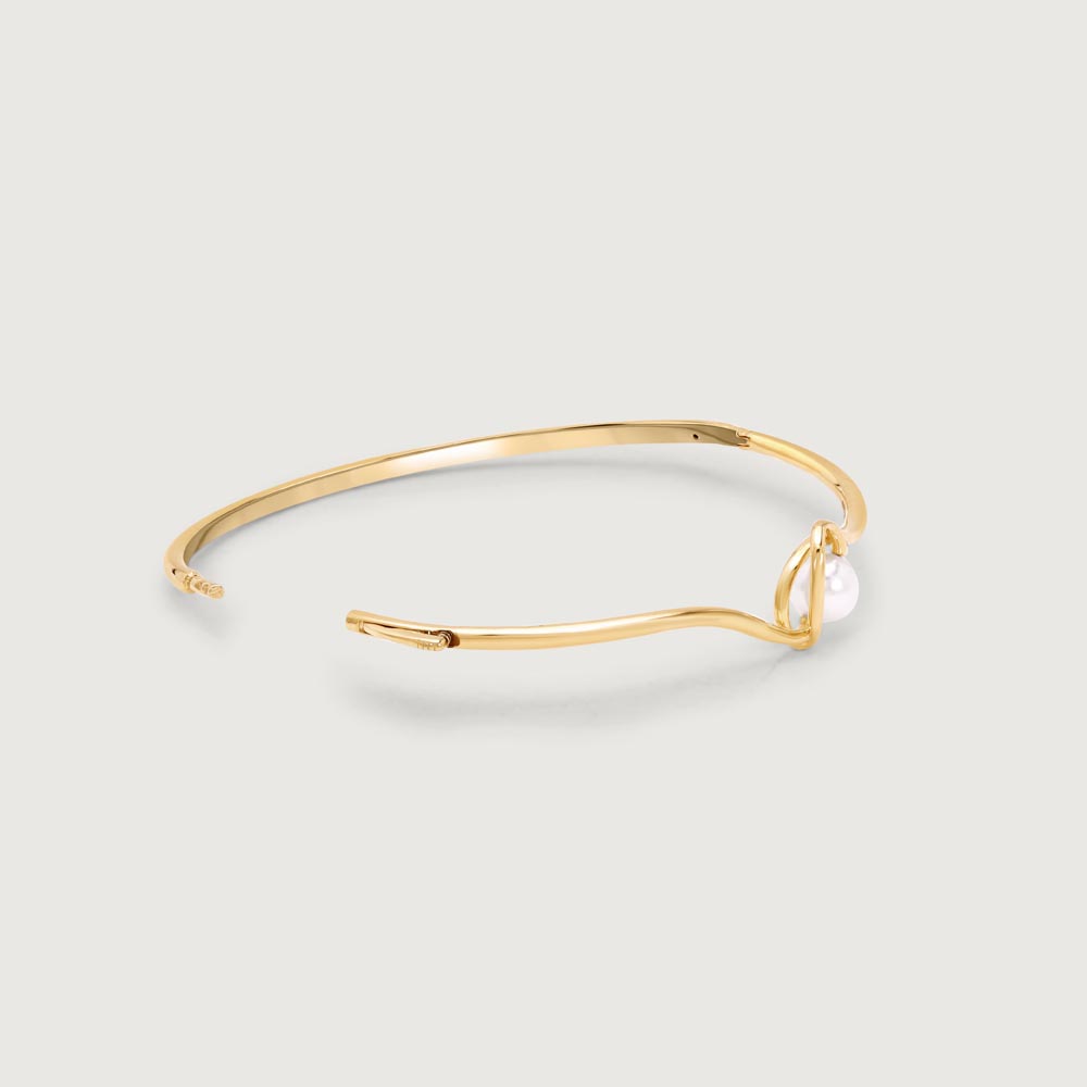 Aura Knot Pearl Bangle,,hi-res image number null