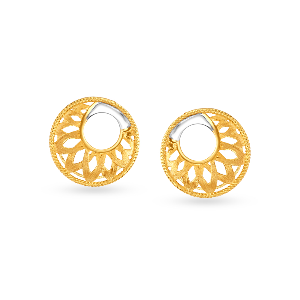 Contemporary Graceful Stud Earrings