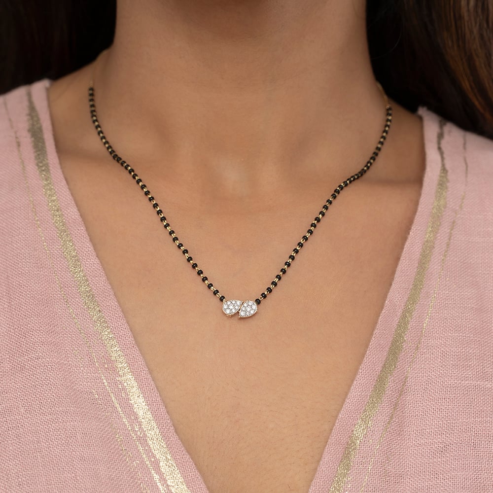 Forever Linked Gold and Diamond Mangalsutra,,hi-res image number null