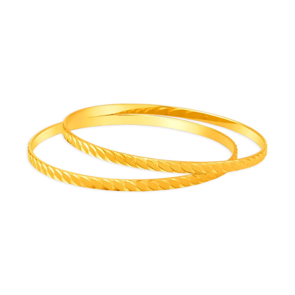 Textured Gold Bangles,,hi-res image number null
