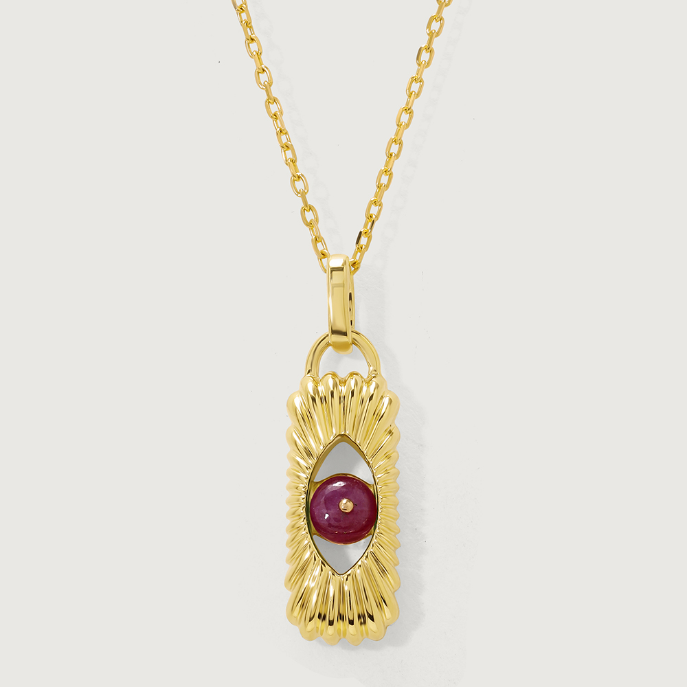 Hidden Charm 18KT Chain Ruby Pendant with chain,,hi-res image number null