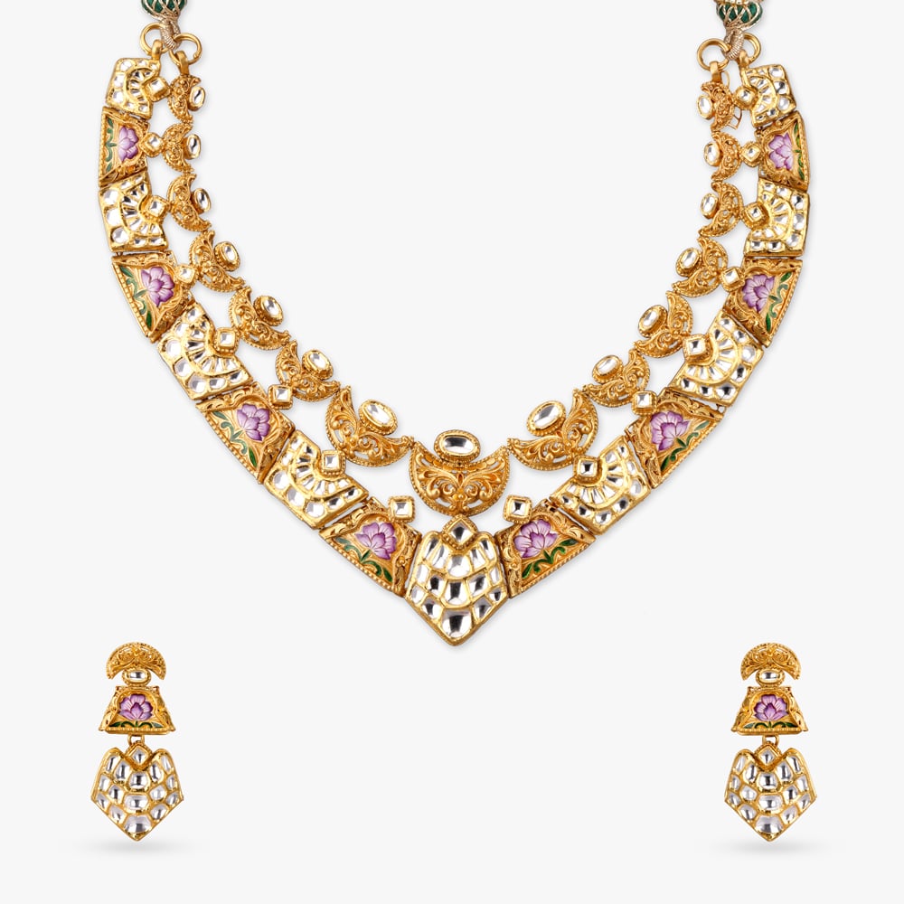 Regal Allure Gold Necklace Set,,hi-res image number null