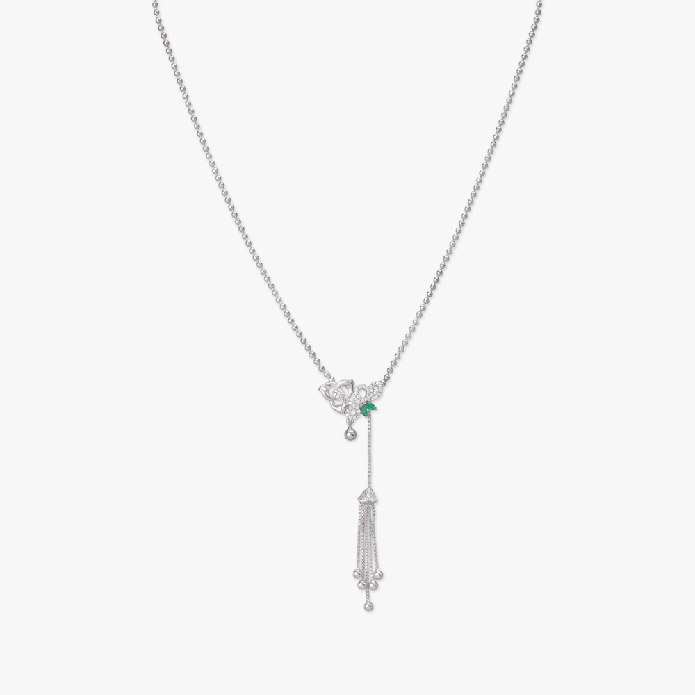 Twinkle Vine Silver Pendant with Chain and Earrings Set,,hi-res image number null