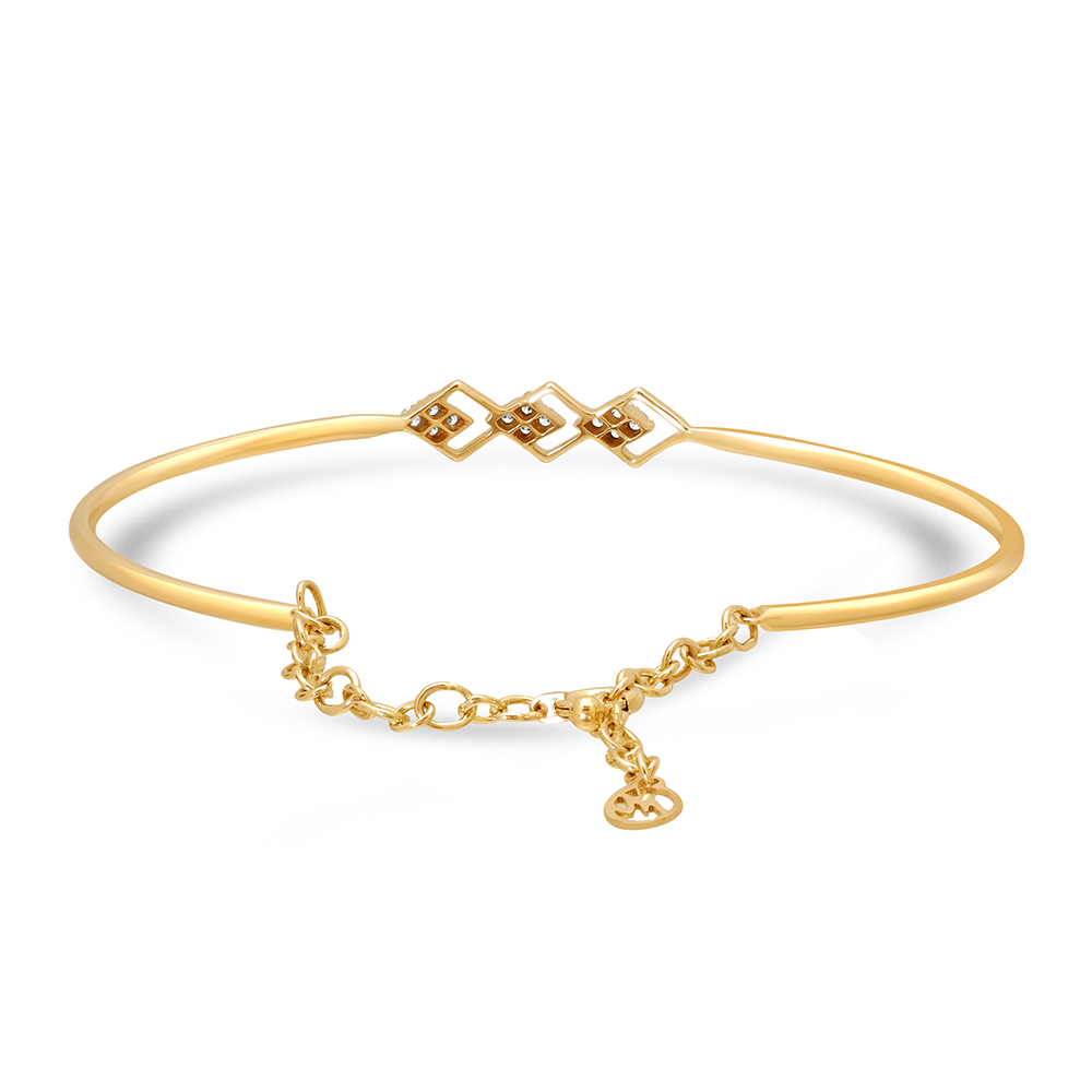 14KT Yellow Gold Alpine Ascent Diamond Bangle,,hi-res image number null