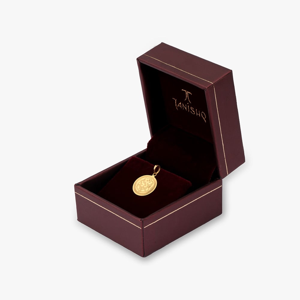 Divine Lord Ganesha Gold Pendant,,hi-res image number null