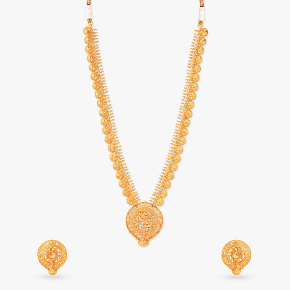 Divya Jyoti Gold Necklace set,,hi-res image number null