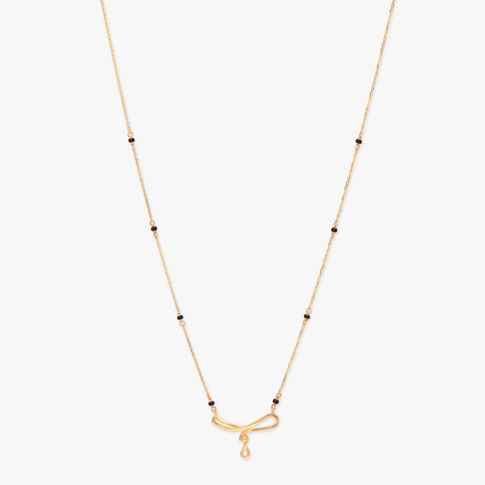 Ribbon Loop Gold Mangalsutra,,hi-res image number null