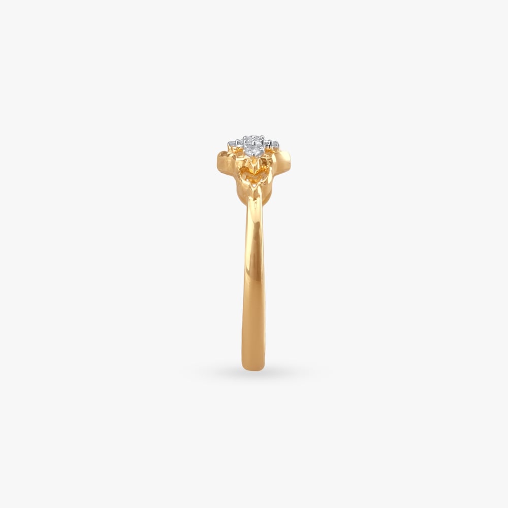 Floral Wave Diamond Ring,,hi-res image number null
