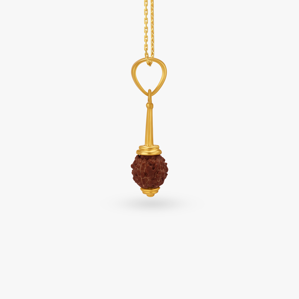 Rudraksh Gada Pendant,,hi-res image number null
