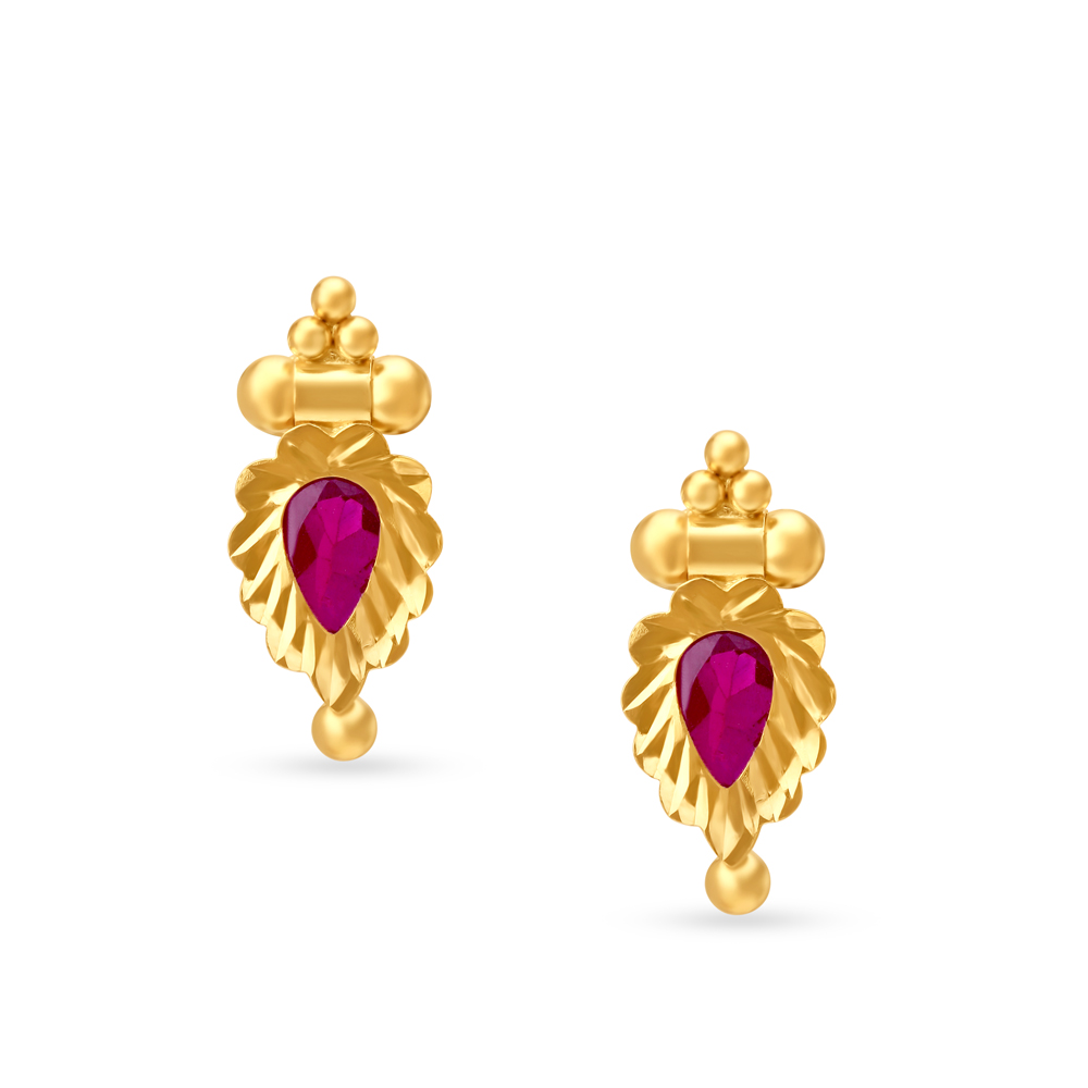Ethereal Gold Marathi Thushi Necklace Set,,hi-res image number null