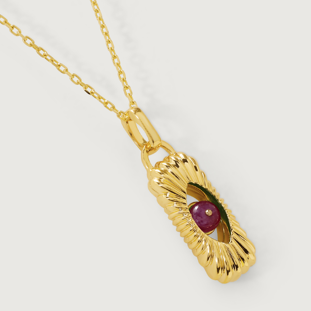 Hidden Charm 18KT Chain Ruby Pendant with chain,,hi-res image number null
