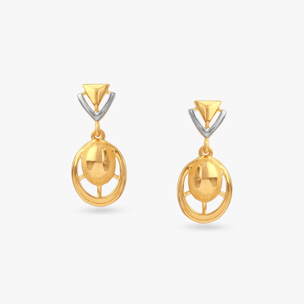 Stellar Aura Gold Drop Earrings,,hi-res image number null