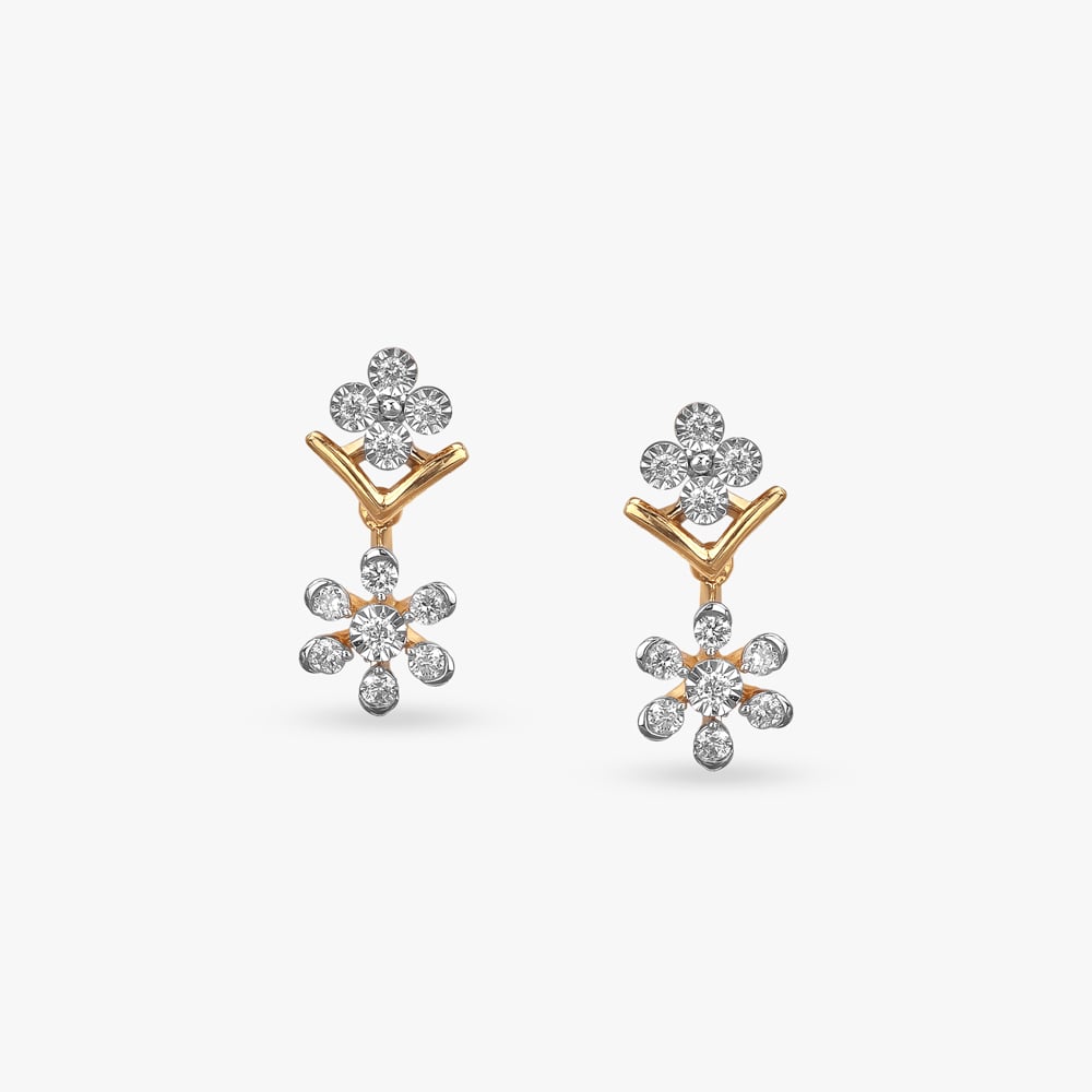 Floral Dance Diamond Necklace Set,,hi-res image number null