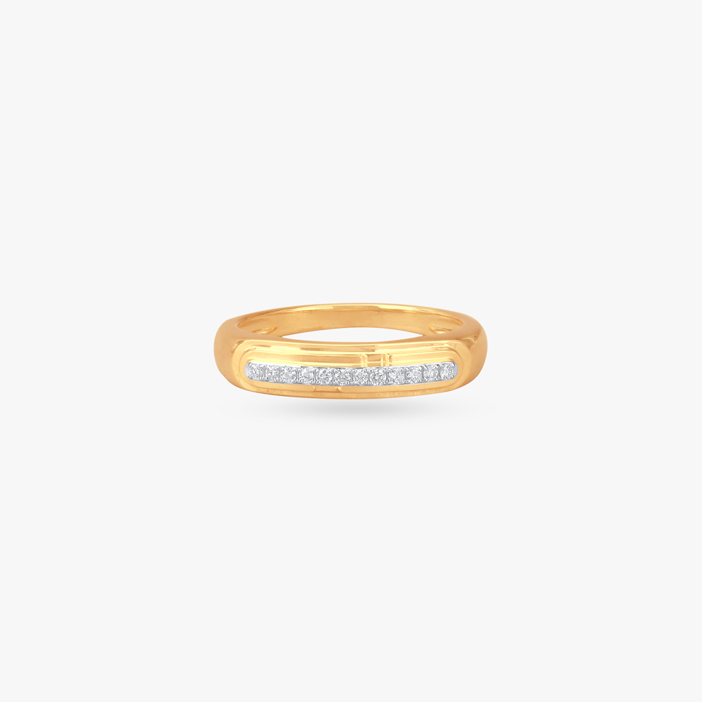 Sleek Groove Diamond Ring,,hi-res image number null