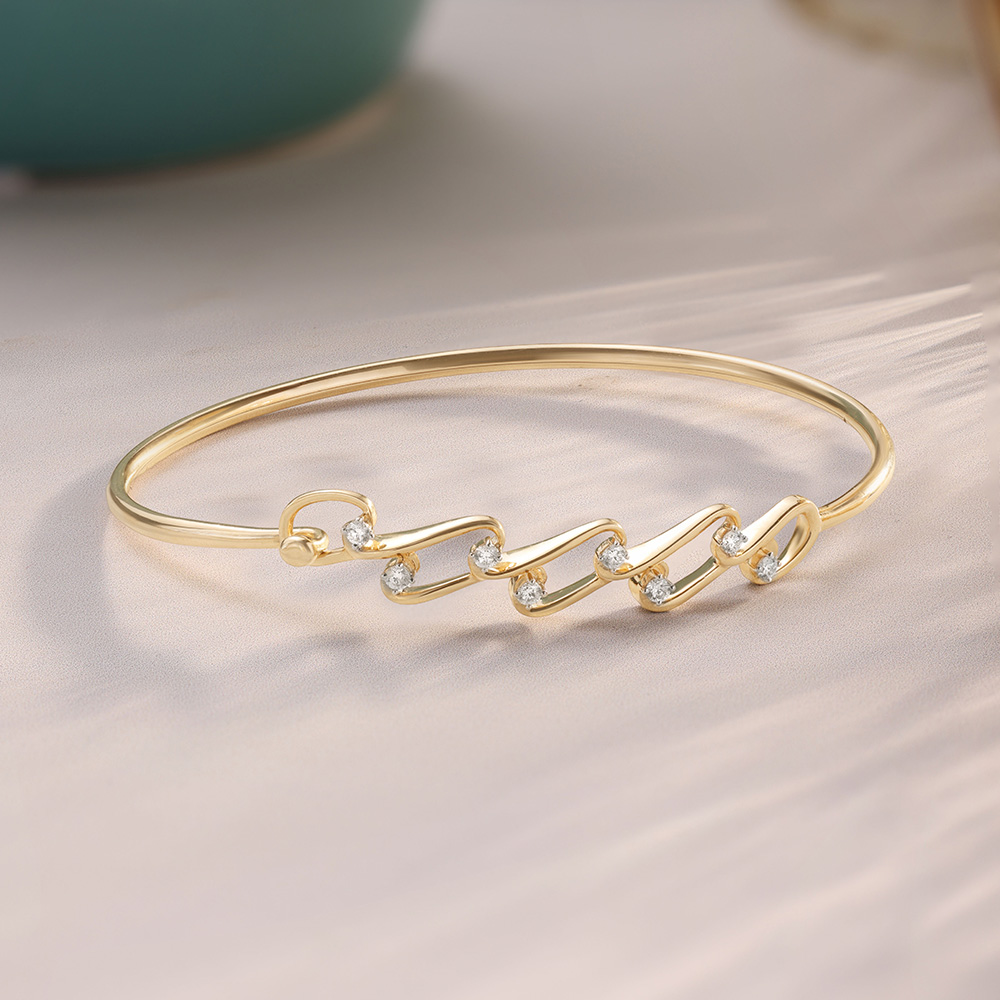 Chic Drip Diamond Bangle,,hi-res image number null
