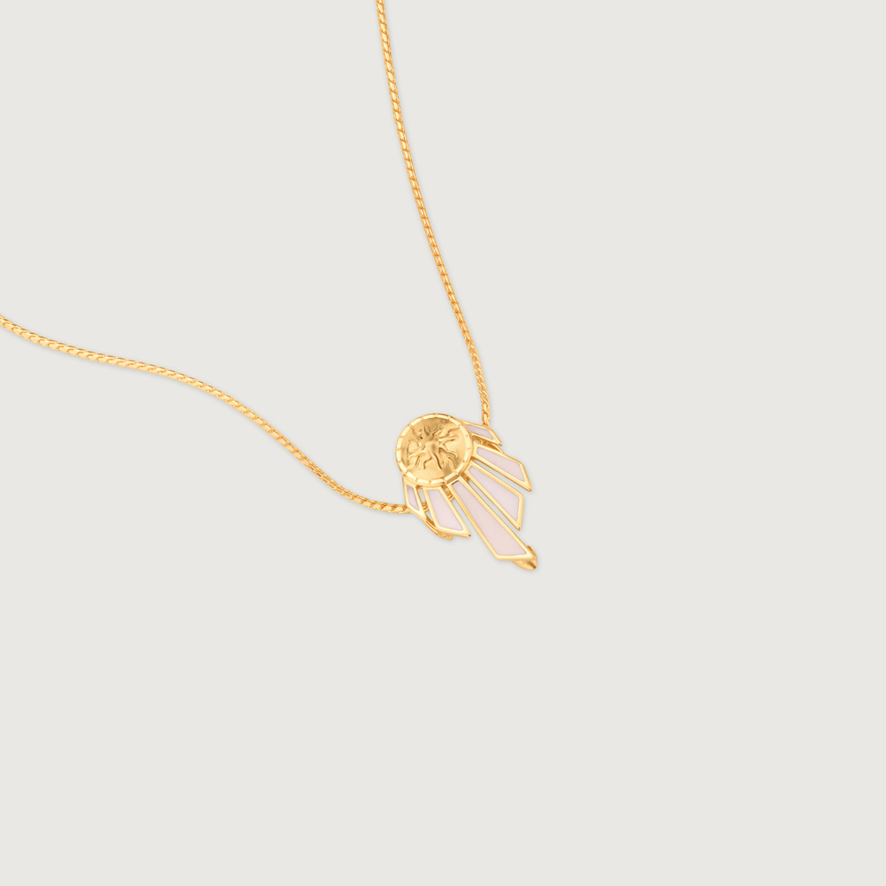 Luminous Enamel Gold Brooch Pendant,,hi-res image number null