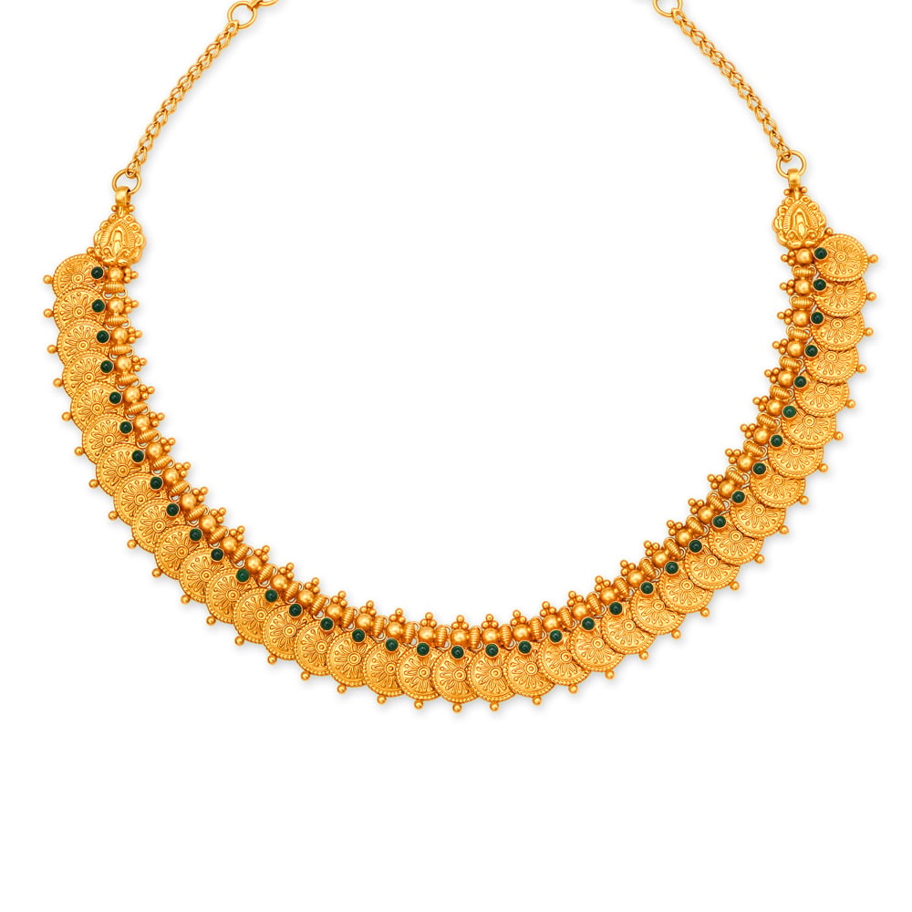 Elegant Gold Coin Necklace,,hi-res image number null