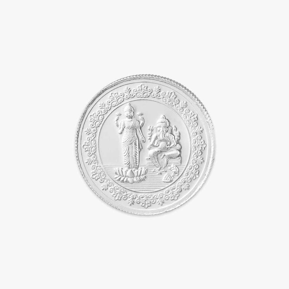 Ganesha And Lakshmi 20 Gram 999 Purity Silver Coin,,hi-res image number null