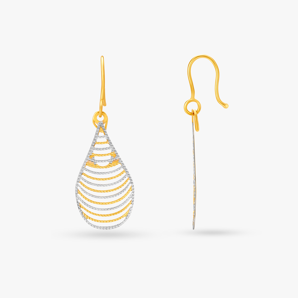 Radiant Pear Hoop Earrings,,hi-res image number null