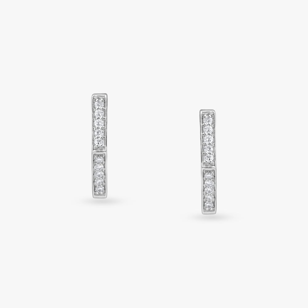 Prism Chic Diamond Hoop Earrings,,hi-res image number null