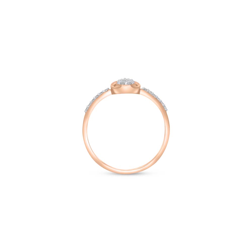 14 KT Rose Gold Paisley Diamond Ring,,hi-res image number null