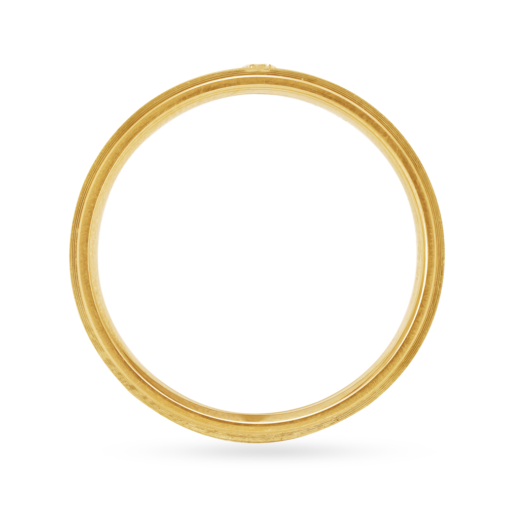 Elegant 18 Karat Gold And Diamond Finger Ring,,hi-res image number null