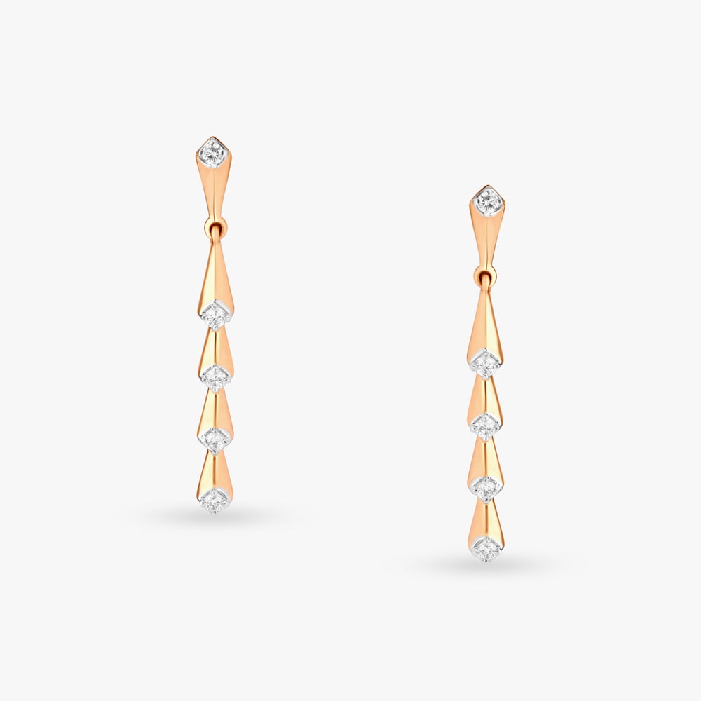 Cascading Diamond Drop Earrings,,hi-res image number null