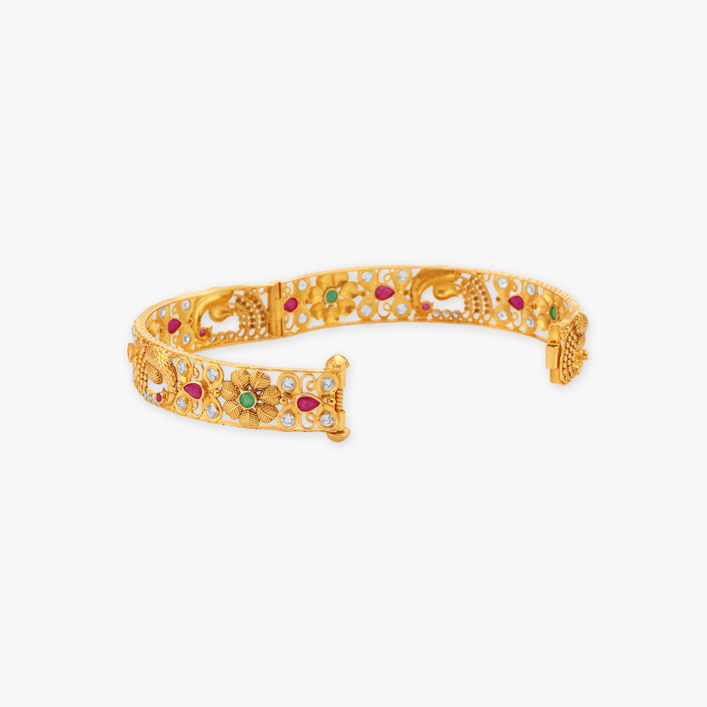 Peacock Enchantment Bangles,,hi-res image number null