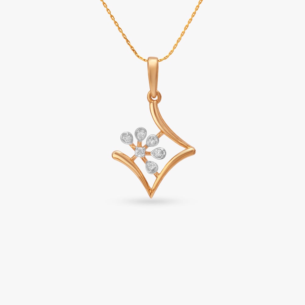 

Floral Kite Diamond Pendant