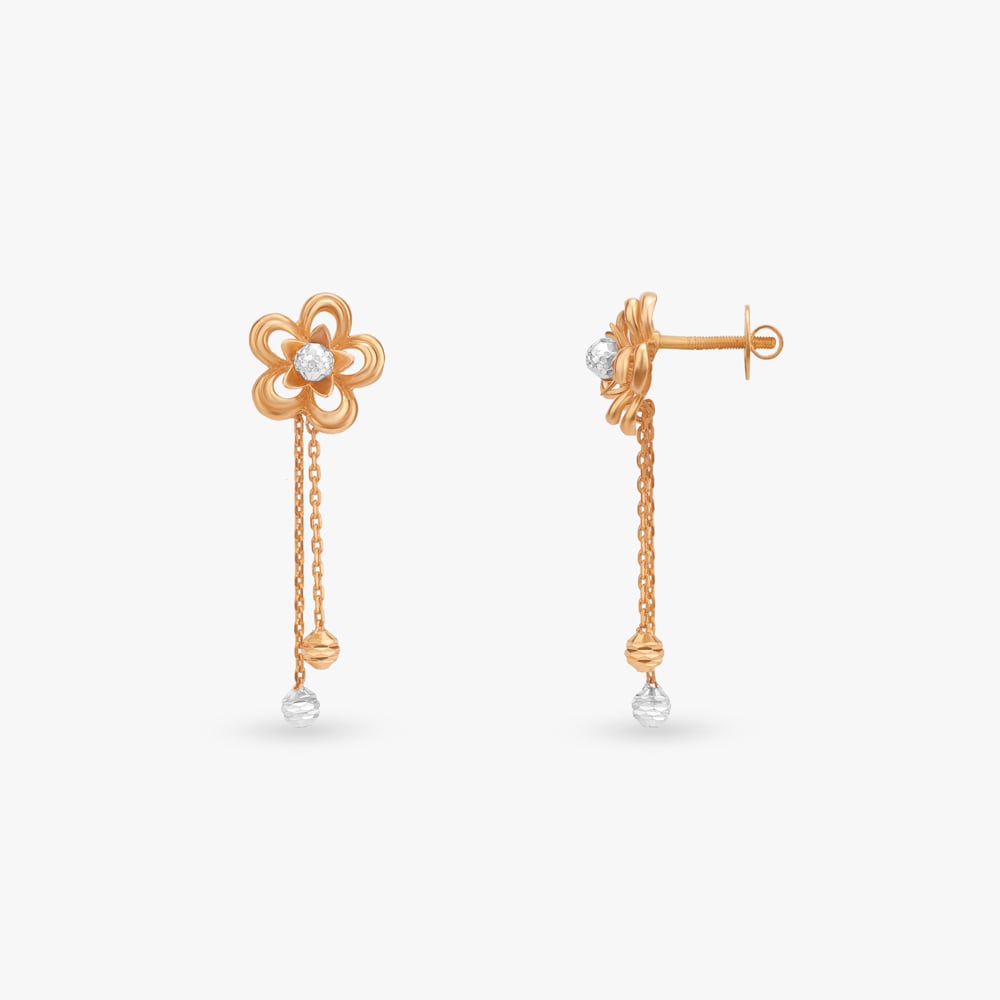 Bloom Cascade Gold Necklace Set,,hi-res image number null