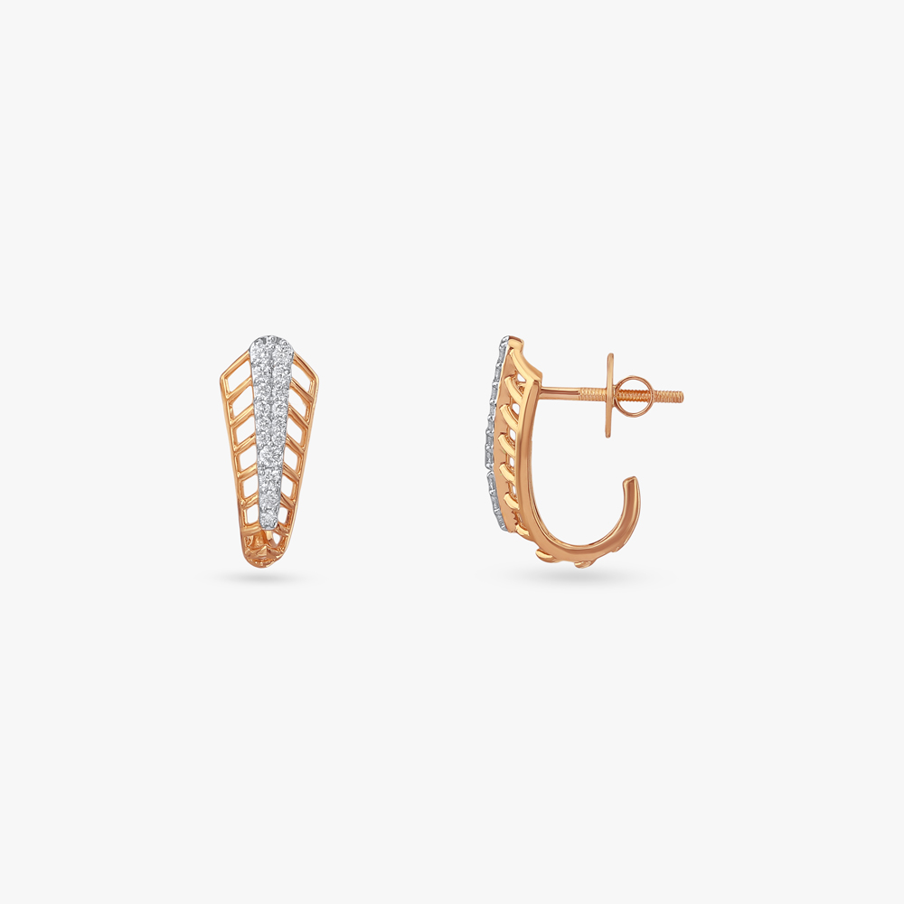 Bold Gleam Diamond Hoop Earrings,,hi-res image number null