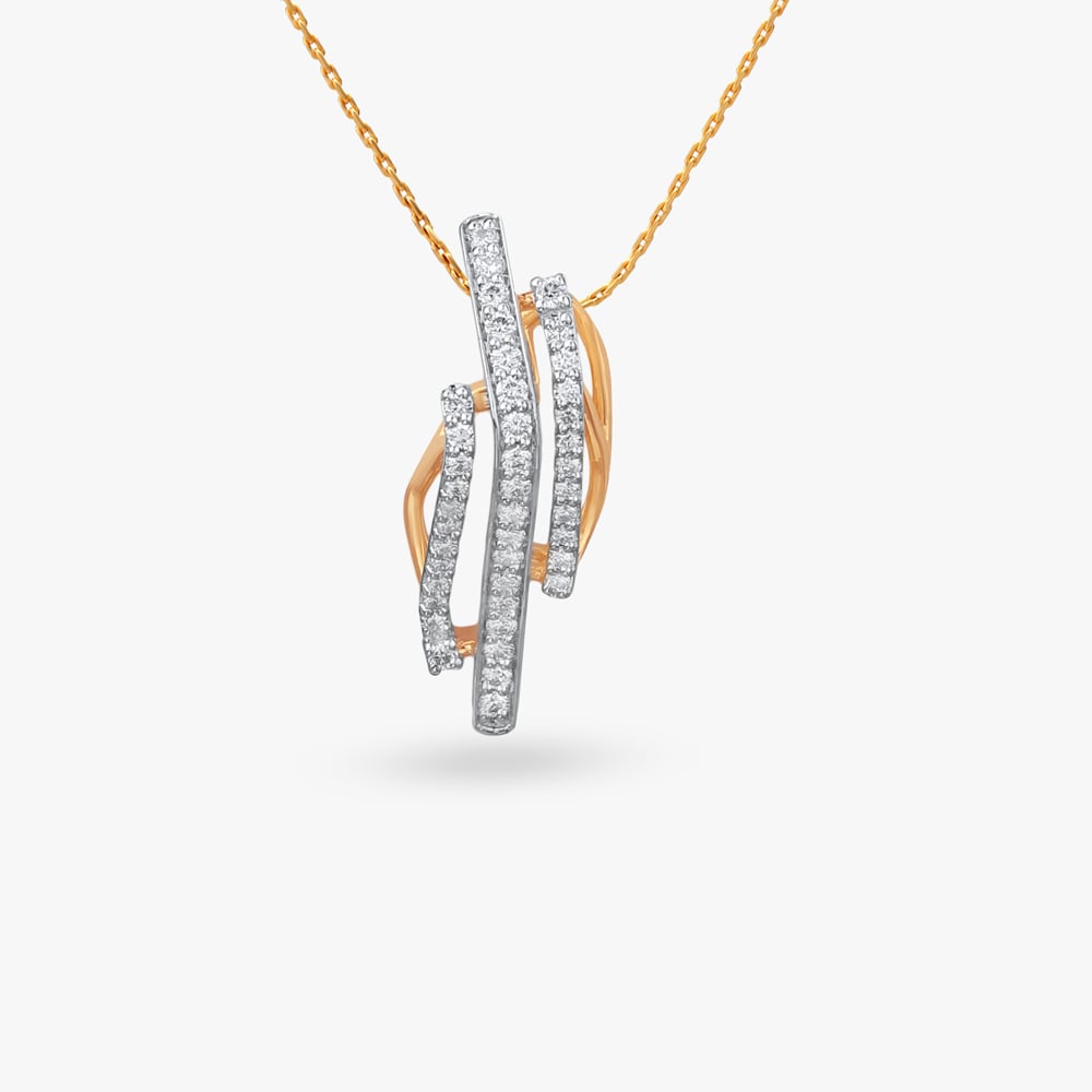 

Linear Luxe Diamond Pendant