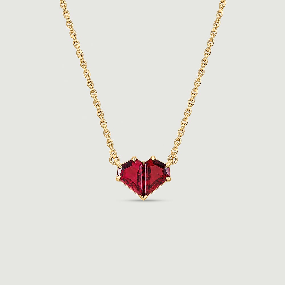Playful Faceted Pink Garnet Necklace,,hi-res image number null