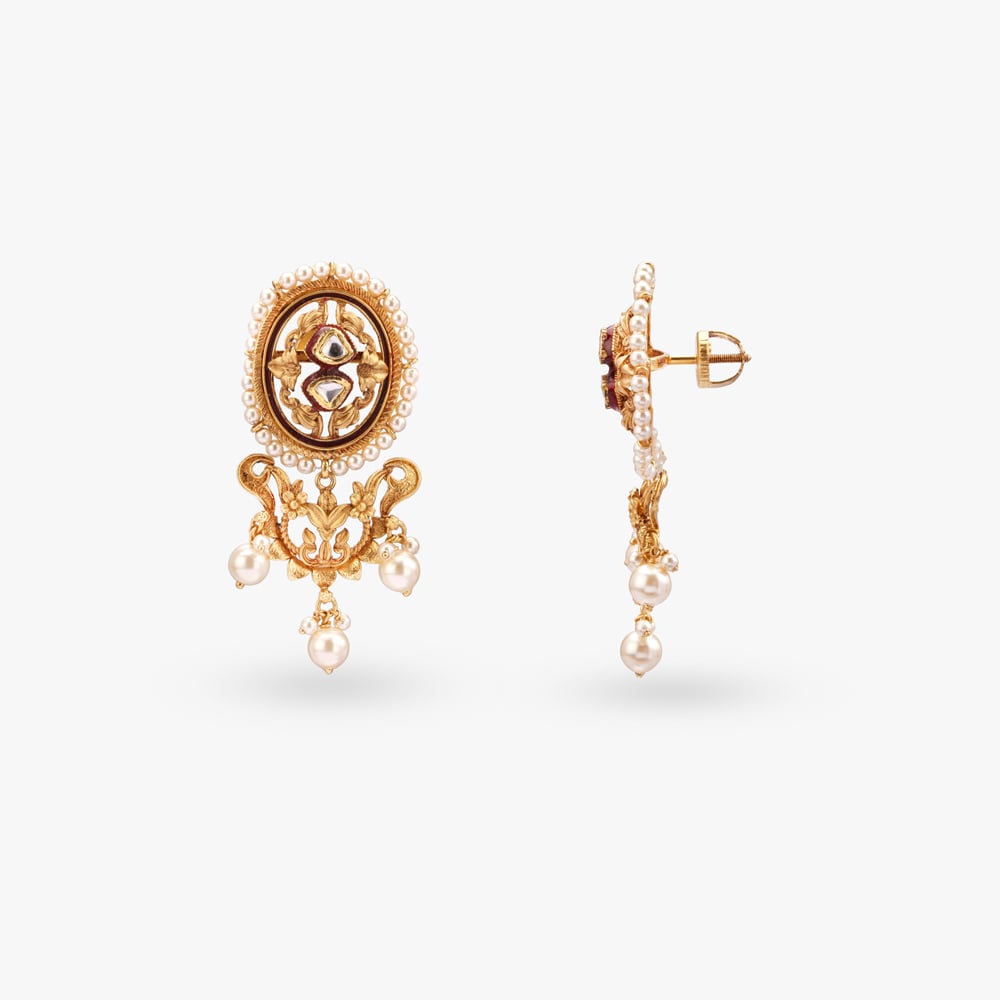 Antique Splendour Gold Necklace Set,,hi-res image number null