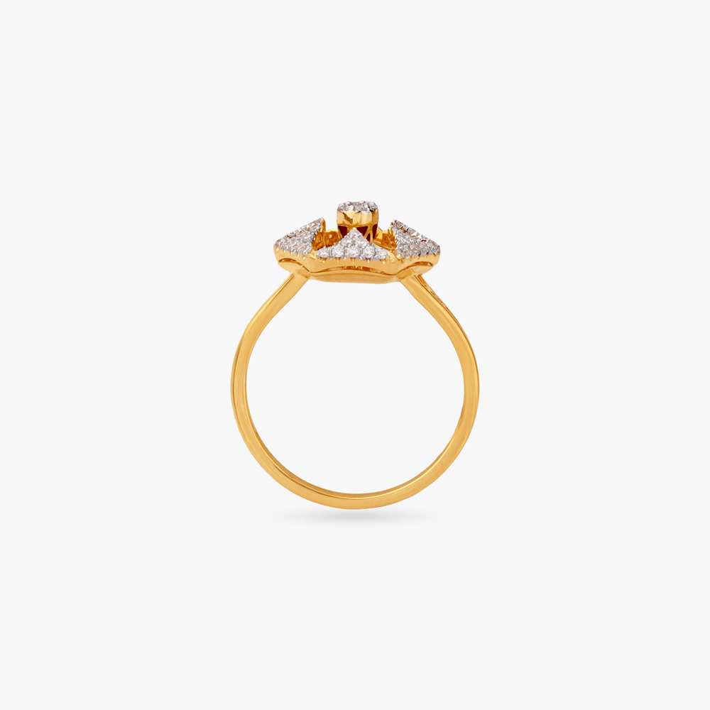 Floral Halo Diamond Ring,,hi-res image number null