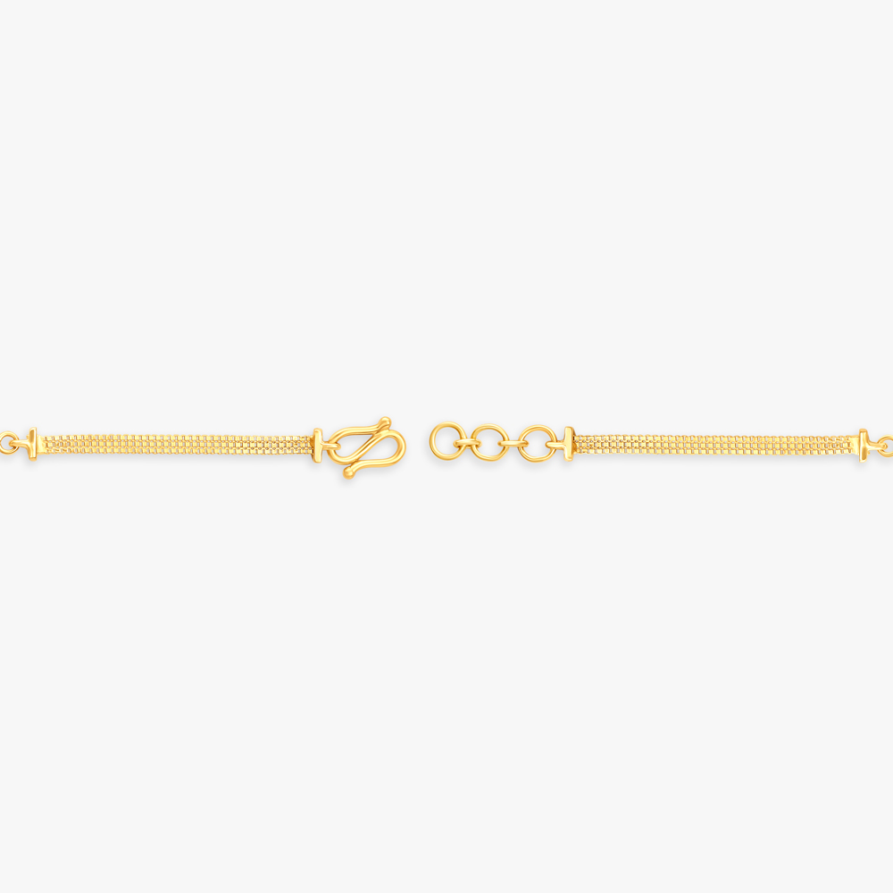 Adorable Yellow Gold Bunny Bracelet,,hi-res image number null