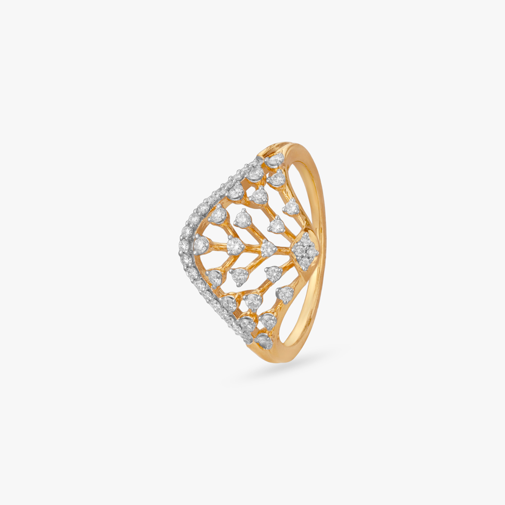 Artistic Grove Diamond Finger Ring,,hi-res image number null