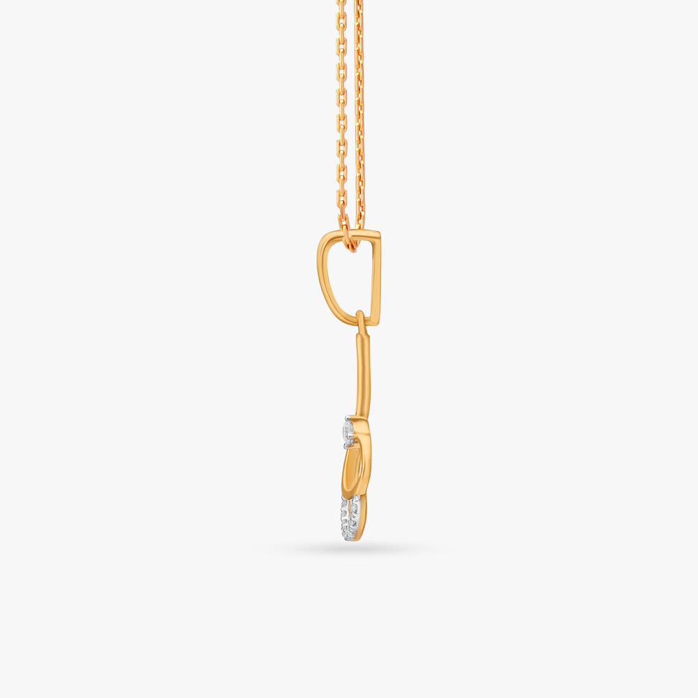 Minimalistic Design Diamond Pendant,,hi-res image number null